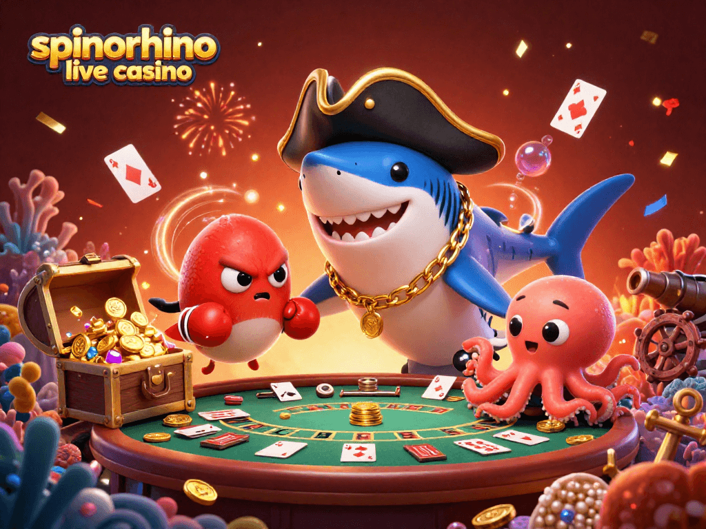Speel in het Spinorhino live casino met echte dealers en spannende tafelspellen in een levendige sfeer.