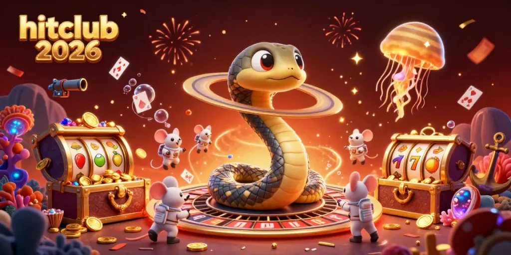 Engaging scene of hitclub 2026 featuring a Saturn ring snake roulette setup with astronaut mice betting