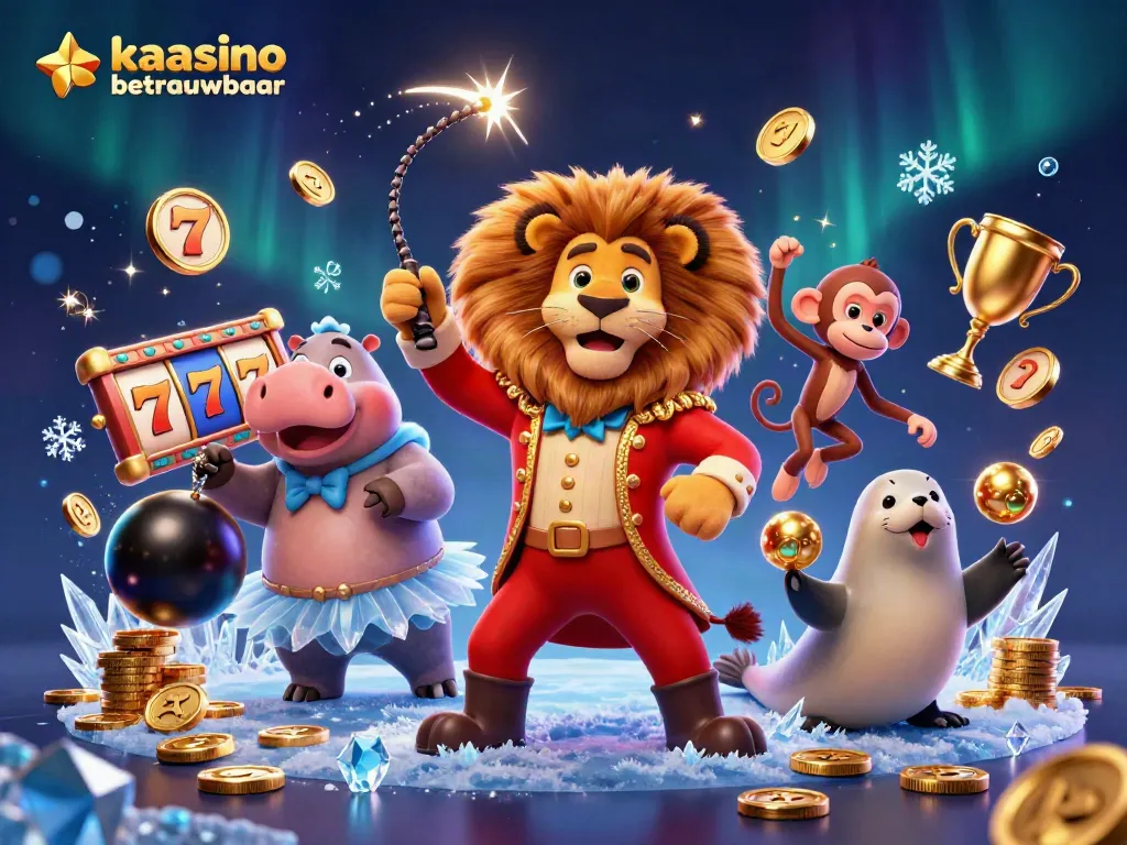 Experience gaming excitement at Kaasino betrouwbaar with vibrant characters and dynamic casino elements.
