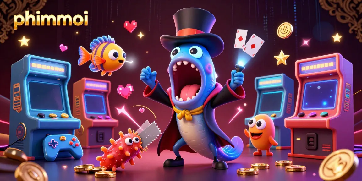 Experience phimmoi's vibrant gambling adventure featuring animated sea creatures in a lively casino scene.