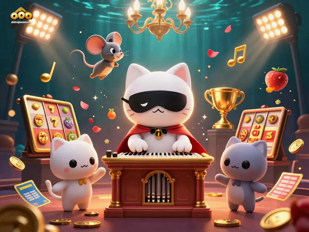 Experience the thrilling atmosphere of ahimajournal-digital's casino with vibrant 3D illustrated characters and elements.