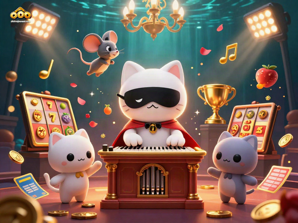 Experience the thrilling atmosphere of ahimajournal-digital's casino with vibrant 3D illustrated characters and elements.