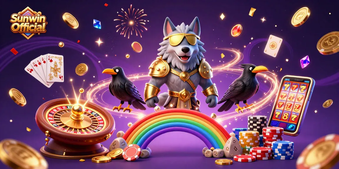 Experience thrilling gaming adventures at Sunwin Official with vibrant casino elements and dynamic action.